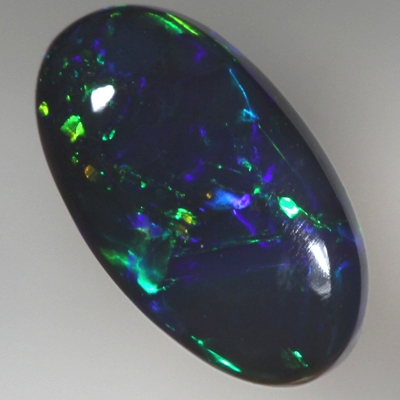 SOLID BLACK OPAL Saturated with the richest, bright colour